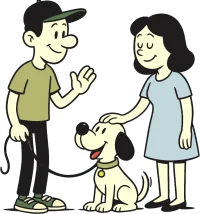 Illustration 1 - chien rencontre